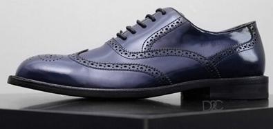 SLIMSHOES陳恩男鏤空雕花系帶尖頭低跟牛皮男士皮鞋